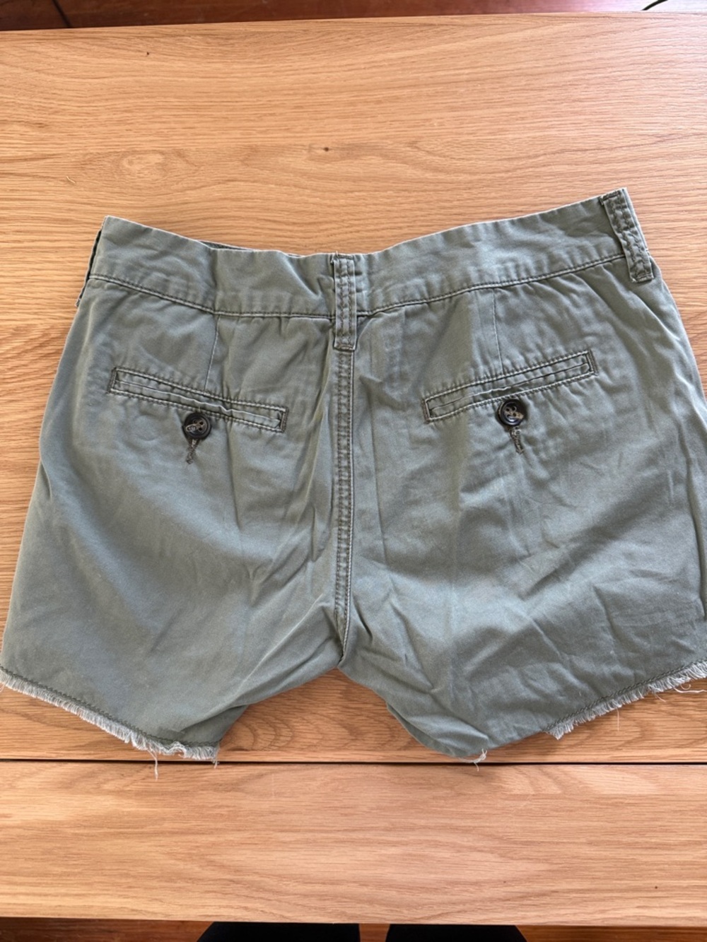 Women’s Olive Green Casual Shorts - Picture 2 of 2